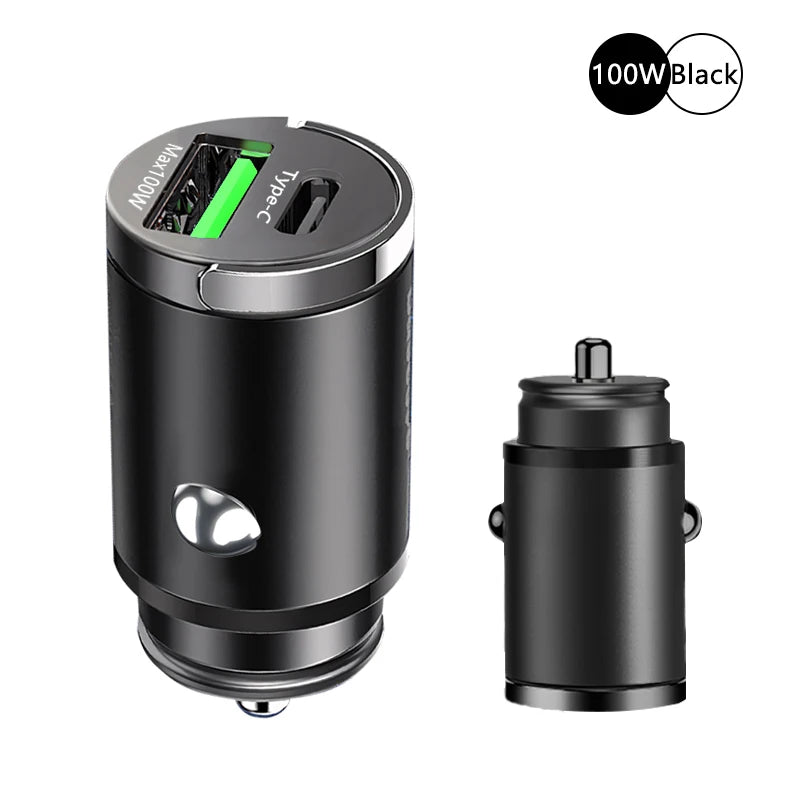 ChargePro™ - 100W Ultra-Fast Mini Car Charger