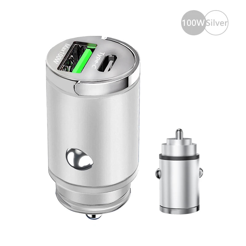 ChargePro™ - 100W Ultra-Fast Mini Car Charger