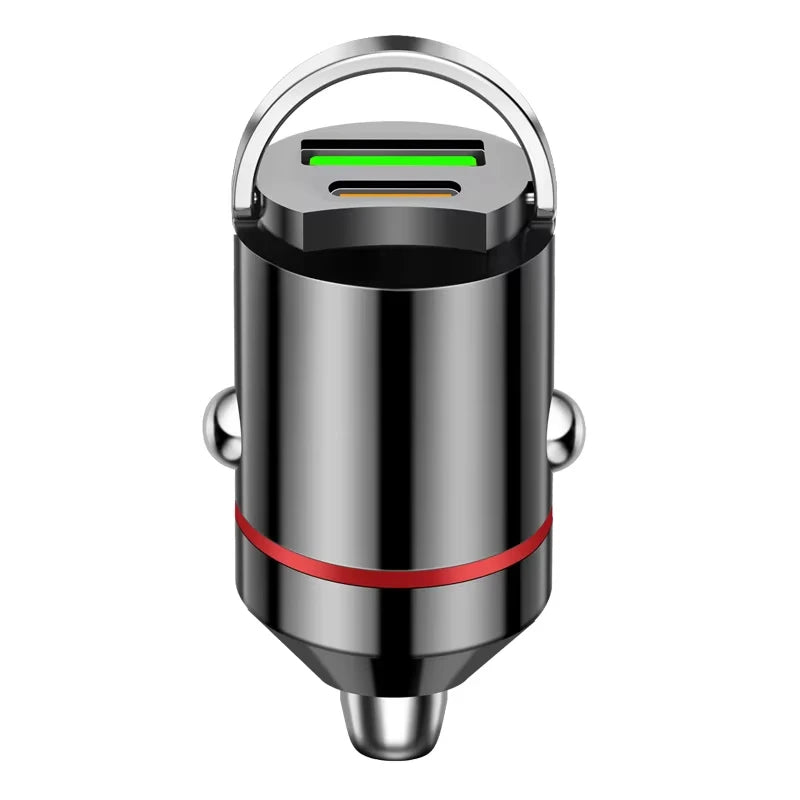 PowerDrive™ - 100W Mini Car Charger with PD & QC3.0 Fast Charging